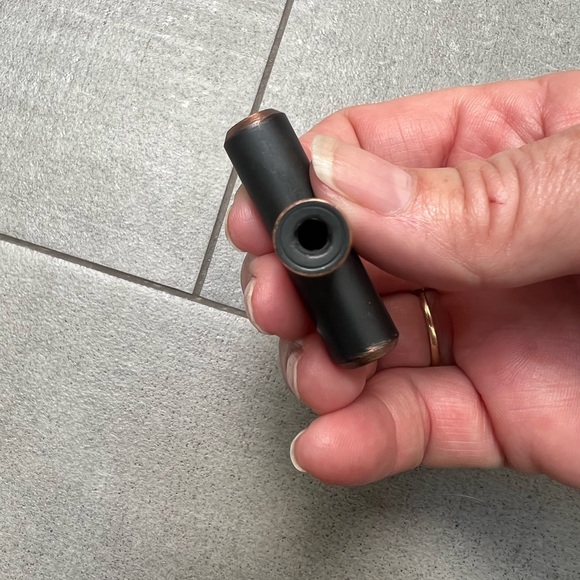 NIB cabinet hardware in rubbed bronze finish! Set of 10 - each measures 2” long - Picture 3 of 7